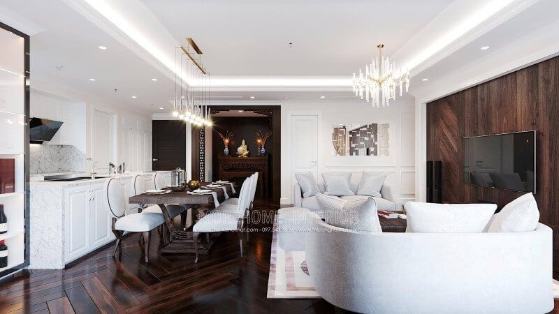 Mẫu tủ bếp cao cấp không bao giờ lỗi mốt hiện nay Thiết kế chung cư