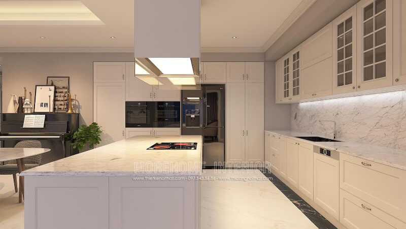 Trang trí nội thất tủ bếp chung cư Keangnam cao cấp Tủ bếp đẹp