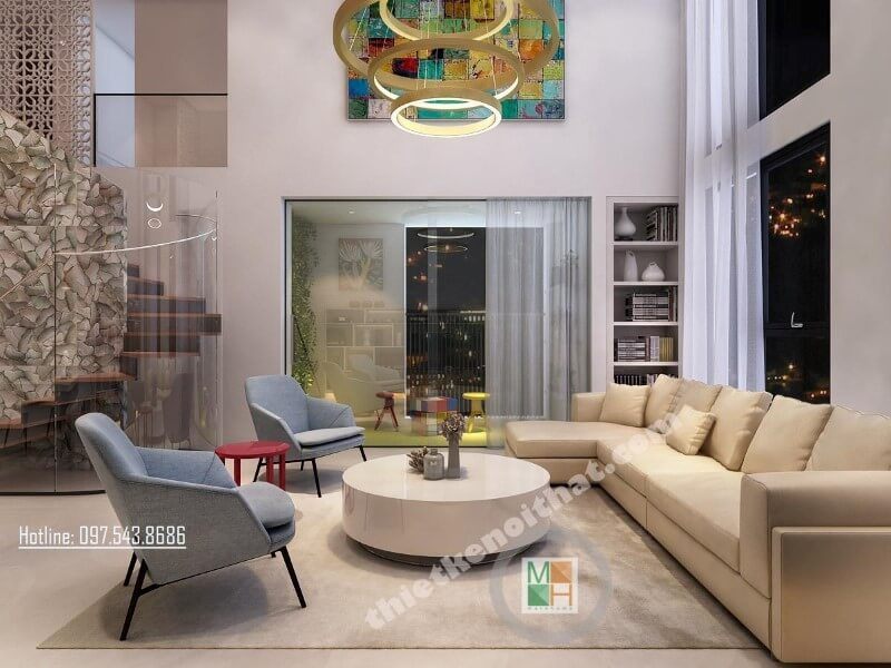 Thiết kế nội thất chung cư Hà Đô cao cấp phong cách hiện đại