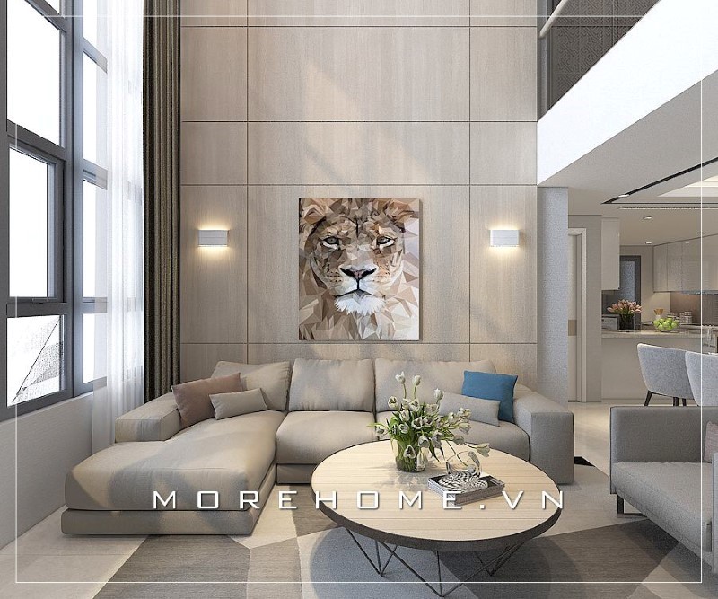 Mẫu sofa góc đơn giản