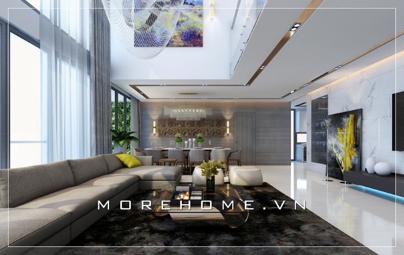 Mẫu sofa góc đơn giản