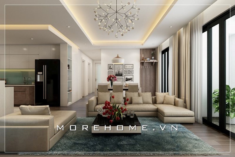 Mẫu sofa góc đơn giản