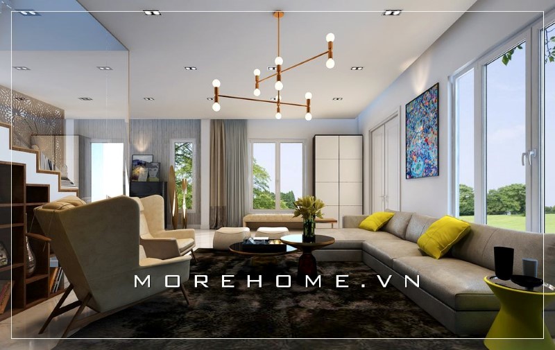 Mẫu sofa góc đơn giản