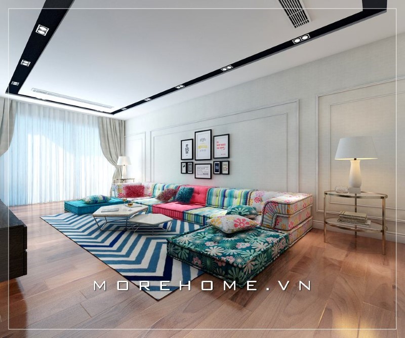 Mẫu sofa góc đơn giản